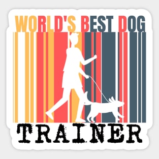 World's Best Dog Trainer Sticker